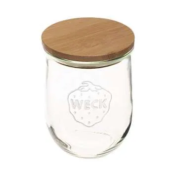 Weck Tulip Jar - 1L Glass Storage & Sourdough Starter Jar