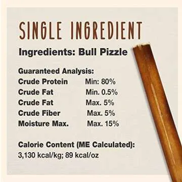 Cadet Bully Sticks for Small Dogs - Natural Beef Chews