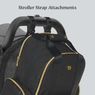 Huggies Sunshine Pack Diaper Backpack, Cognac Leather, One Size