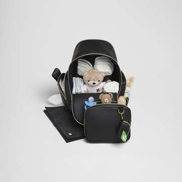 Huggies Sunshine Pack Diaper Backpack, Cognac Leather, One Size