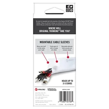 VELCRO Brand Cable Sleeves for Stylish Cable Management