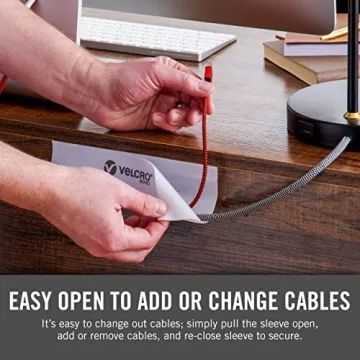 VELCRO Brand Cable Sleeves for Stylish Cable Management