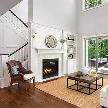 Globe Electric 51635 1-Light Plug-in or Hardwire Wall Sconce, Soft Matte Brass, Opal Glass Shade, Lights for Bedroom, Kitchen Sconces Lighting, Living Room, Bulb Not Included, Mounted Bedside Lamp