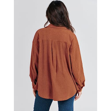 Shop ANRABESS Women’s Oversized Corduroy Shacket