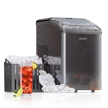 KOVIET Nugget Ice Makers Countertop, Soft Pebble Ice Machine, Chewable Crushed Pellet Ice 42lbs/Day,...