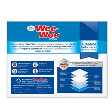 Superior Absorption Wee-Wee Pads for Dogs 200 Count