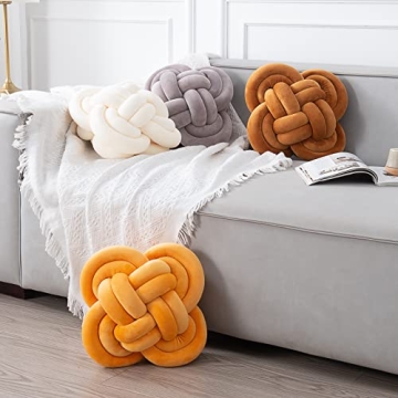 Xiashrk Knot Pillow - Soft Decorative Cushion for Couch