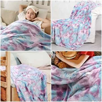 Glow in The Dark Unicorn Blanket for Kids Gifts