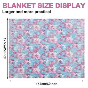Glow in The Dark Blanket Unicorns Gifts for Girls,Unicorn Party Blankets,Luminous Girls Toys,Soft Kids Blankets,for 1-10 Year Old Girl Birthday Christmas Halloween Thanksgiving Easter Gifts,60 x 50in