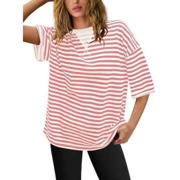 Shop Panadila Womens Oversized Striped Tunic Top Today!