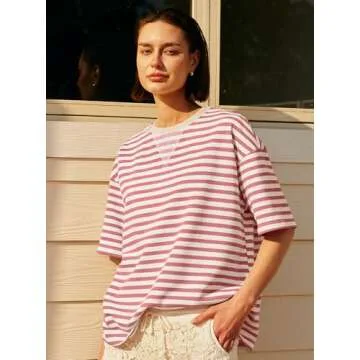 Shop Panadila Womens Oversized Striped Tunic Top Today!