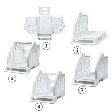 Ü Heartray Label Holder for Rolls and Fan-Fold Labels,4x6 Stand for Thermal Label Printer-Accessory...