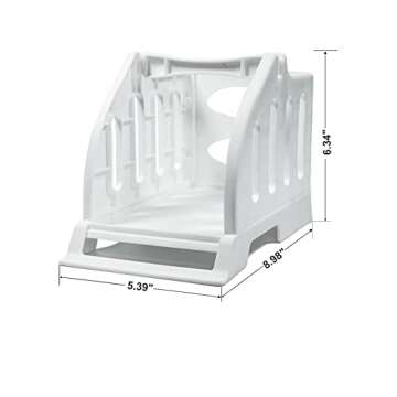 Ü Heartray Label Holder for Rolls and Fan-Fold Labels,4x6 Stand for Thermal Label Printer-Accessory for Desktop Printer and Shipping Label Printer