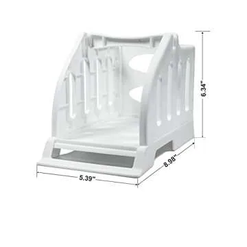 Ü Heartray Label Holder for Rolls and Fan-Fold Labels,4x6 Stand for Thermal Label Printer-Accessory for Desktop Printer and Shipping Label Printer