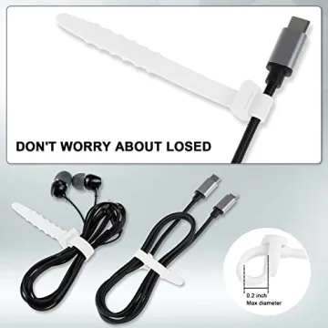 Neepanda Reusable Cable Zip Ties - Eco-Friendly Organizer