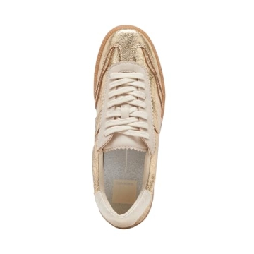 Dolce Vita Women's Gold Distressed Sneakers for Chic Comfort