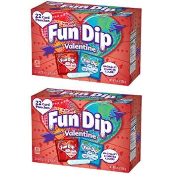FUN DIP Valentine's Day Exchange Candy & Card Kit 44 Count Pack_AB