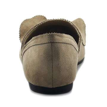 Ollio Women's Faux Suede Ballet Flats for Stylish Comfort