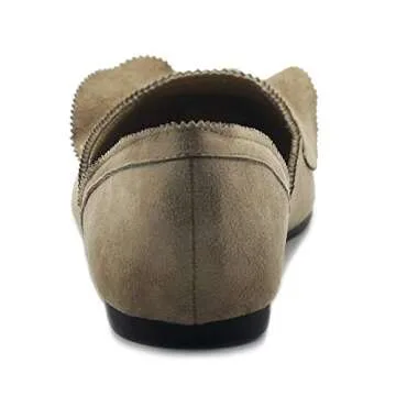 Ollio Women's Faux Suede Ballet Flats for Stylish Comfort