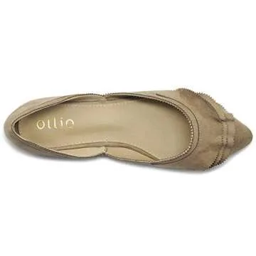 Ollio Women's Faux Suede Ballet Flats for Stylish Comfort
