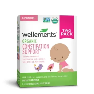 Wellements Organic Baby Constipation Support - Gentle Relief for Little Ones