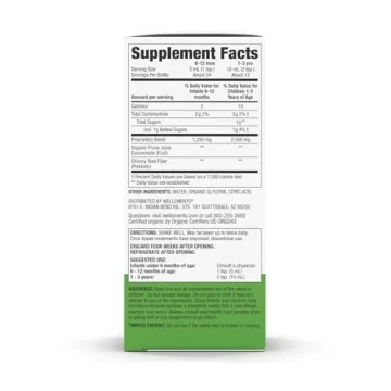 Wellements Organic Constipation Support for Infants & Toddlers