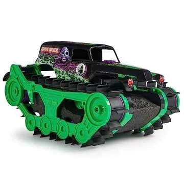 Monster Jam, Official Grave Digger Trax All-Terrain Remote Control Outdoor Vehicle, 1:15 Scale, Kids Toys for Boys and Girls Ages 4 and Up