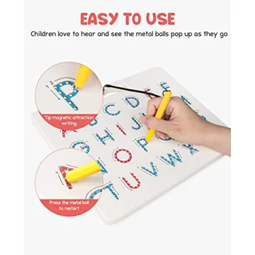 GAMENOTE Magnetic Letter Board for Kids Learning ABC