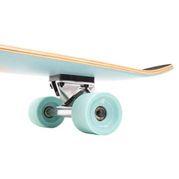 Retrospec Zed Longboard Skateboard Complete Cruiser | Bamboo & Canadian Maple Wood Cruiser w/Reverse Kingpin Trucks for Commuting, Cruising, Carving & Downhill Riding