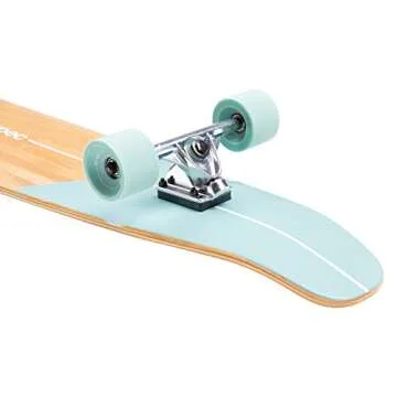 Retrospec Zed Longboard Skateboard Complete Cruiser | Bamboo & Canadian Maple Wood Cruiser w/Reverse Kingpin Trucks for Commuting, Cruising, Carving & Downhill Riding