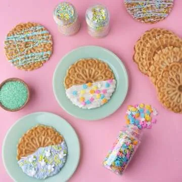 Sweets Indeed Sprinkles, Easter Sprinkles, Spring Shapes, 4 Pack, Edible Sprinkle Mix, Perfect for Cake Decorations, Baking, Ice Cream, Cookies, Cupcake Topper (Easter)