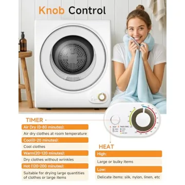 Gleedelish Portable Dryer 10 LBS 1.5 Cu.Ft Compact Solution