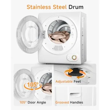 Gleedelish Portable Dryer 10 LBS 1.5 Cu.Ft Compact Solution