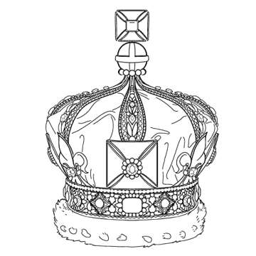 The Unofficial The Crown Coloring Book: British royal designs for fans of the show