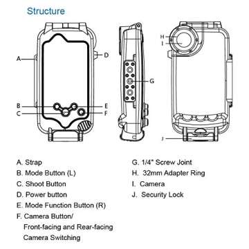 HAWEEL iPhone X/XS Underwater Housing Case for Diving