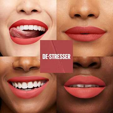 Maybelline Super Stay Matte Ink Liquid Lip Color, Moodmakers Lipstick Collection, Long Lasting, Tran...