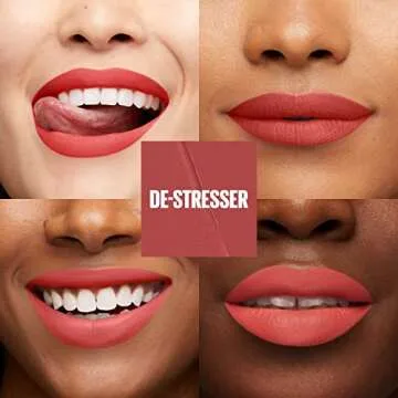 Maybelline Super Stay Matte Ink Liquid Lip Color, Moodmakers Lipstick Collection, Long Lasting, Tran...