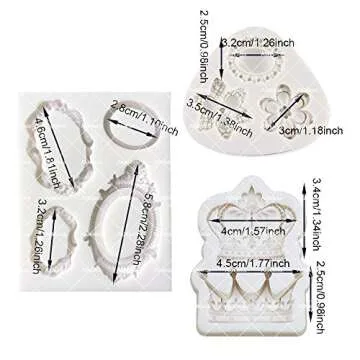 Mulukaya Vintage Crown Silicone Molds for Creative Baking