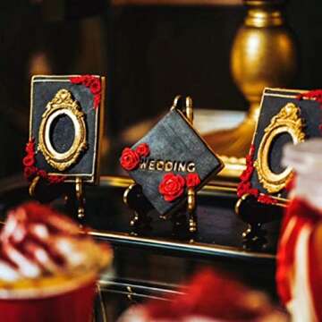 Mulukaya 3Pcs Gorgeous Vintage Royal Crown Vintage Frame Silicone Molds Cupcake Fondant Molds for Sugarcraft Cupcake Chocolate Candy Making, Clay Epoxy Resin Crafting Projects