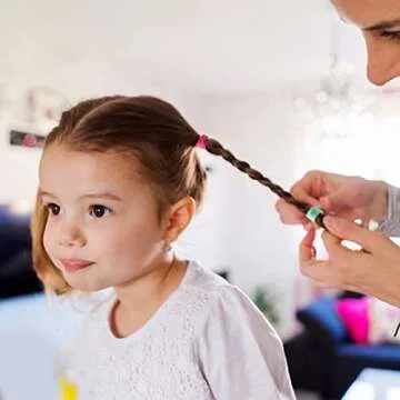 300Pcs Seamless Multicolor Hair Ties for Kids