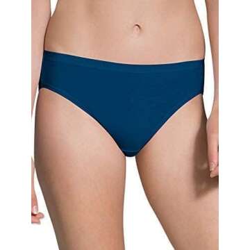 Fruit Of The Loom Womens Beyondsoft Underwear, Super Soft Designed With Comfort In Mind, Available Plus Size, Bikini - Cotton Blend - 12 Pack - Colors May Vary, 7 US
