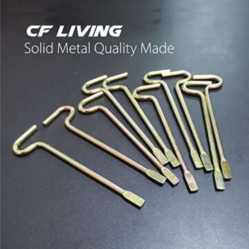 Interior Door Key for Bedroom Door, Bathroom Door Key Pin for Door Knob Lock - 10 Pack