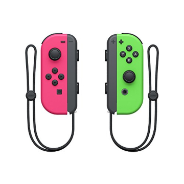 Neon Pink & Green Nintendo Joy-Con Controllers