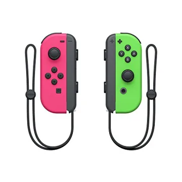 Neon Pink & Green Nintendo Joy-Con Controllers