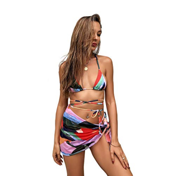 Stunning SOLY HUX Women's Halter Bikini with Cover-Up
