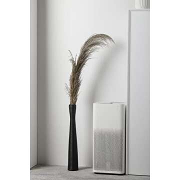 AETVRNI Black Floor Vase 20" Tall Ceramic Vases Large,Skinny Long Matt Vase for Pampas Grass,Modern ...