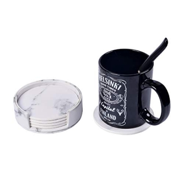 WAYIFON Premium PU Leather Coasters - Stylish Protection