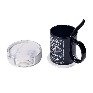 WAYIFON Premium PU Leather Coasters - Stylish Protection