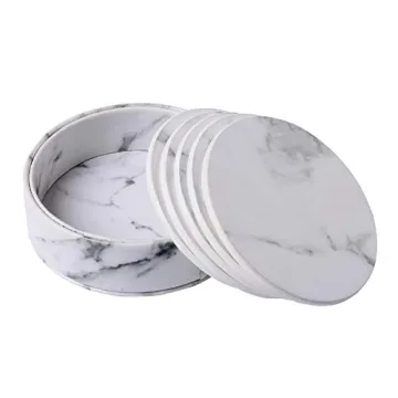 WAYIFON Premium PU Leather Coasters - Stylish Protection
