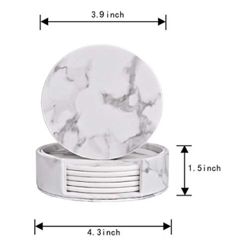 WAYIFON Premium PU Leather Coasters - Stylish Protection